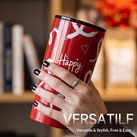 Taza de Café de Doble Pared con Aislamiento al Vacío de 500 ml, Interior de Acero Inoxidable, Termo Premium para Bebidas Frías y Calientes