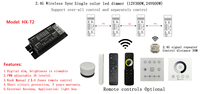 RF 2.4G Bouton intelligent sans fil sans scintillement Lissage Gradation LED Gradateur