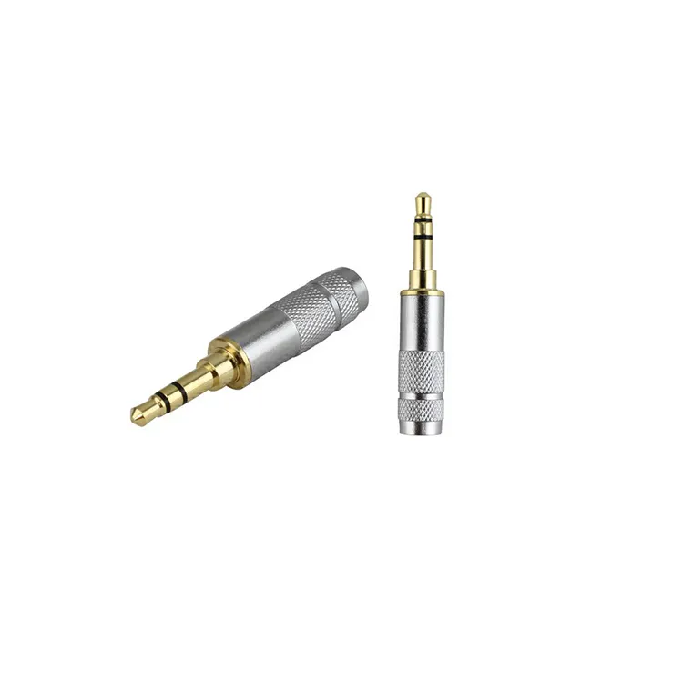Assembly Audio Connectors Cable Jack Male Female Replacement Plug 2 4 Pole Headphone Stereo 3.5mm 6.35mm Connector