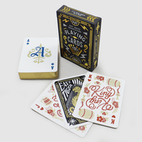 Cartes à jouer personnalisées Cool Tiger Gold Foil Noir Design original Cartes à jouer en papier Deck Biens de loisirs