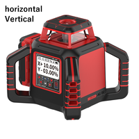 Niveau laser rotatif professionnel CRL-340P à faisceau vert auto-nivelant à 360 degrés avec récepteur, télécommande et mallette de transport