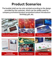 Brochure vidéo numérique musicale personnalisée Usingwin avec écran LCD 10,1 pouces A4, carte de vœux numérique, prise en charge MP4, haut-parleur 2W
