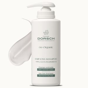 Shampoo anti-chute FARMA DORSCH 500 ml pour cheveux normaux à secs avec biotine, shampooing bio pour adultes - Product Image 1
