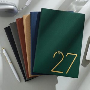 Nouvelles Innovations <span class=keywords><strong>Bon</strong></span> Prix A5 Cuir PU Faible MOQ Agenda Personnalisé Carnet Promotionnel 2027 - Product Image 2