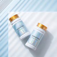 Nouvelles bouteilles de suppléments en plastique PET bleu cobalt de 150 cc, fabricant en Chine, service de boîte personnalisée avec étiquette