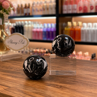 Couvercles et bouchons de parfum en résine agate, formes multiples, colorés, ronds, en forme de boule, diamètres 35mm, 38mm, 50mm