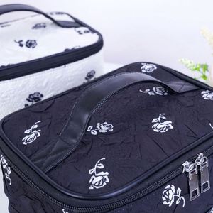 Sac de maquillage floral 2023, nouvelle collection, vente en gros, grande capacité, sac de voyage portable, trousse de toilette tendance - Product Image 3