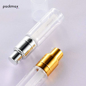 Botella de spray portátil de plástico dorado transparente, pequeña, de alta calidad, súper económica, con pulverizador fino de 30 ml y brillantina. - Product Image 4