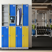 Casier à bagages électronique intelligent TOPPLA - Casier moderne en métal à poser au sol, assemblé à un prix avantageux, avec casiers de gym