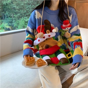OEM ODM 3D Elk <span class=keywords><strong>Pull</strong></span> Pulls Personnalisé Acrylique Couple Femmes Lâche Épais Vintage <span class=keywords><strong>Moche</strong></span> Noël Haut En Tricot - Product Image 6