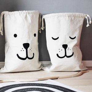 Sacs de rangement en toile écologiques personnalisables avec logo pour jouets et linge, vente en gros en vrac - Product Image 1