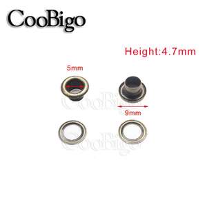 Juego de <span class=keywords><strong>ojales</strong></span> de Metal con arandelas, accesorios de ropa con agujero de 5mm, para álbum de recortes, manualidades de cuero, bricolaje, bolsa para cinturón, 500 unidades por paquete - Product Image 4