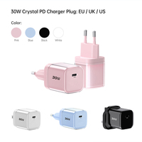 Chargeurs mobiles Tommox 30W Type C GaN Mini PD USB-C Chargeur mural rapide 30W Adaptateur pour iPhone iPad Samsung Tablette