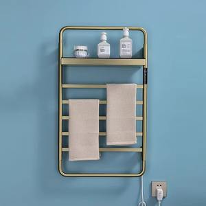 <span class=keywords><strong>Panel</strong></span> grande inteligente de 110V, pared de baño caliente, <span class=keywords><strong>toallero</strong></span> eléctrico calentado, estante de escalera, calentador de Consta, oro de alta calidad, 220V - Product Image 2