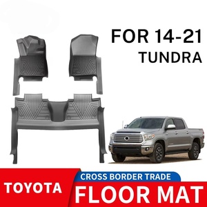 Tapis de sol de voiture 5D en caoutchouc TPE écologique, imperméable et antidérapant, sur mesure, 3 pièces pour Toyota Tundra 2014-2021 - Product Image 1