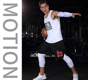 Genouillères de sport antidérapantes et respirantes en mousse alvéolée pour basketball et football, avec soutien et protection des jambes – Vente en gros - Product Image 3