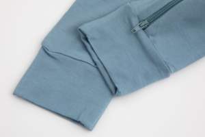 OEKO-TEX certifié bleu nouveau-né bébé vêtements de nuit vêtements bio bambou bébé Onesie barboteuse - Product Image 6