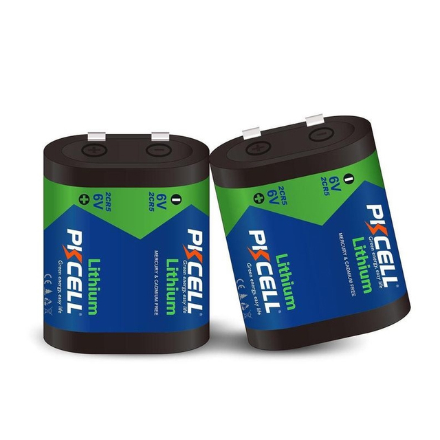 PKCELL Li-MnO2 Cr-p2 2cr5 1400mah Cr-p2 6v Lithium Battery