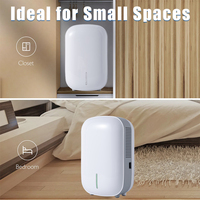Déshumidificateur électrique silencieux-Mini déshumidificateur domestique portable pour une élimination efficace de l'humidité dans les petits espaces