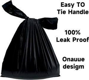 ถุงเก็บอุจจาระสุนัข Huamaohengchun พร้อมหูหิ้วและที่จ่าย ถุงเก็บอุจจาระสีดำแบบไม่มีกลิ่น ป้องกันการรั่วซึม สำหรับสุนัขและแมว - Product Image 2