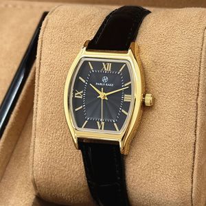 Women's wristwatch with <b>bucket</b>-shaped case and small dial, featuring a casual and fashionable style. - Product Image 3