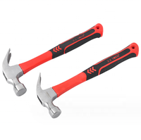 Marteau déchiqueteur multi-usages Marteau à clous avec manche en plastique rouge Marteau en titane thor