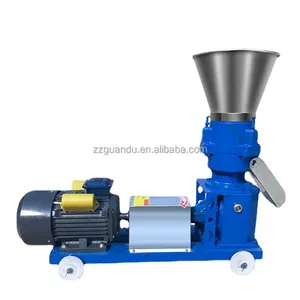 ZZGD Motor farming pelletizer household small fish chicken pig poultry animal feed pellet processing machines