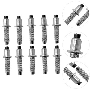 Embouts de bâtons de randonnée en acier au carbone, alliage résistant à l'usure, remplacement pour bâtons de randonnée, couleur argent - Product Image 1