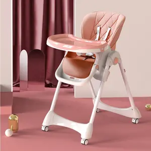 المحمولة Highchair مع غسالة صحون آمنة العشاء-بلات البلاستيك كرسي عالٍ للأطفال