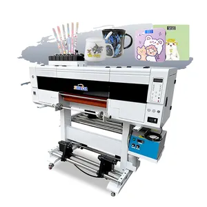 2 in 1 A3 Print Width 60cm Roll to Roll Uv Dtf Sticker Printer with Laminator