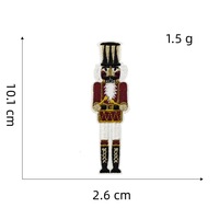 Nouvelles Écussons en Tissu Soldat Marionnette en Bois Personnages de Dessins Animés Brodés à la Machine en Polyester Décoratifs Thermocollants pour Chapeau