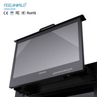 Moniteur de rack SEETEC FRM173S OEM 17,3 pouces 1RU extractible 3G SDI 4K 1920 x 1080 IPS Multi-View Broadcast Logo personnalisé