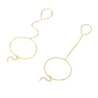 Chaîne de doigt en argent sterling S925 plaqué or 18 carats, bracelet chaîne de main, bijoux fins pour femmes, fabrication directe usine SPJ, OEM ODM
