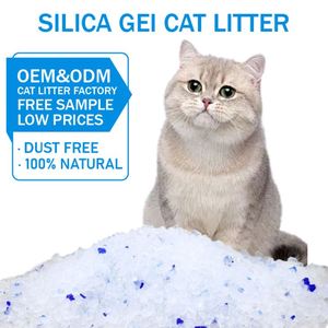 Factory Low Price Wholesale 5L 6L Easy Scoop Antibacterial <b>Silicone</b> Crystal <b>Cat</b> <b>Litter</b> - Product Image 1