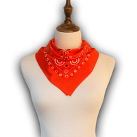 Bandana en coton rouge pour hommes et femmes, carré, de haute qualité, 22 pouces, grande taille