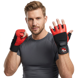 Soporte de muñeca Protección de Palma Levantamiento de pesas pesado Ejercicio Guantes de culturismo Tasa de fábrica Guantes de entrenamiento de gimnasio - Product Image 1