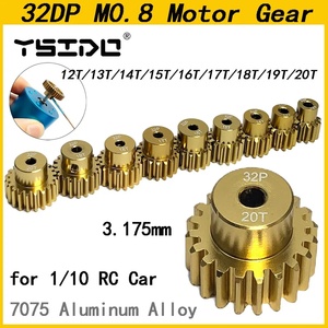 YSIDO 32DP M0.8 3.175mm 12T-19T Brushed &amp; Brushless Metal Motor <strong>Gear</strong> <strong>for</strong> Traxxas 1/10 RC Car &amp; Truck Unisex <strong>Robot</strong> Use - Product Image 2