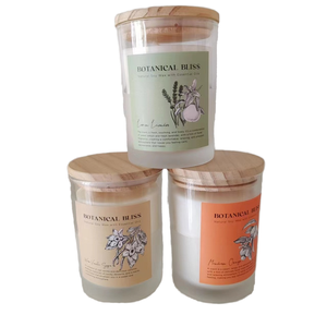 Tùy Chỉnh Sang Trọng Rỗng Nến Jar 8 Oz 10 Oz 14 Oz Matte Màu Sáp Ong Nến Thủy Tinh Với Nắp Nến Thơm Cho Giáng Sinh - Product Image 1