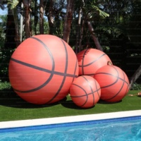 Éclairage LED Géant Gonflable Thème Basket-ball pour Promotion de Matchs de Basket/Événements Stadiques/Activation de Marque