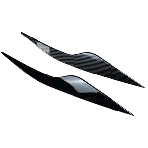 Ford Focus MK2.5 Headlight Eyebrows Carbon Fiber Texture ABS Decal 2008-2011 Exterior Trim Cover - Product Image 5