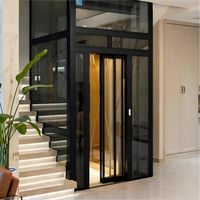 Ascenseur à traction MRL / Ascenseur résidentiel en acier inoxydable pour 8 personnes / Ascenseur électrique domestique pour hôtel