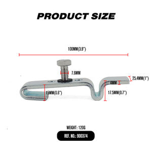 Metal Steel Chain Link Fence Sign Mounting <b>Bracket</b> - Product Image 2