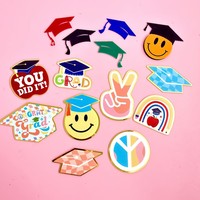 Benutzer definierte Acryl-Kuchen deckel für Abschluss feier Einzigartige dekorative Cupcake & Kuchen-Dekorations zubehör