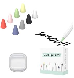 Stylus Tips Cover Funda protectora de silicona <span class=keywords><strong>para</strong></span> <span class=keywords><strong>Apple</strong></span> <span class=keywords><strong>Pencil</strong></span> <span class=keywords><strong>1</strong></span> 2nd Generation Touch Pen Nib Cap - Product Image 1
