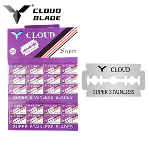 Lâminas de Barbear de Segurança de Aço Inoxidável Sueco CLOUD com Dupla Face para Homens - Pacote com 100 Unidades - Product Image 1