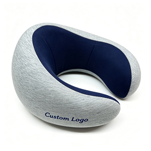 Oreiller de voyage portable en forme de U pour le cou, coussin doux, logo de marque personnalisé, cadeau promotionnel pour les voyages en avion, au bureau ou en voiture - Product Image 2