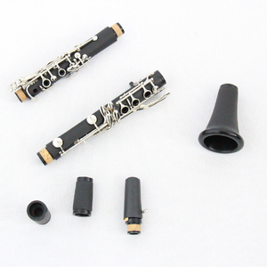 Venta caliente 17 Key 6 Anillos <span class=keywords><strong>Clarinete</strong></span> de estudiante con doble <span class=keywords><strong>barril</strong></span> Niquelado Cuerpo de goma dura BB Tono OEM <span class=keywords><strong>Clarinete</strong></span> de doble <span class=keywords><strong>barril</strong></span> - Product Image 5