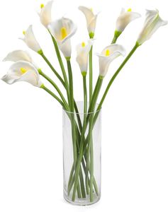 Flores Artificiales de Anturio Grandes de Alta Calidad con Tacto Real, de EVA, Blancas, para el Día de la Madre, Navidad, Año Nuevo, Bodas, Decoración del Hogar - Product Image 1