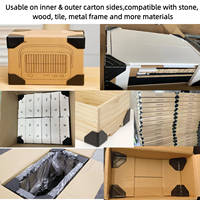 Protection d'angle d'emballage à 3 côtés, vente directe usine Yiwu, ajustement parfait pour cartons, plusieurs tailles et couleurs personnalisées disponibles