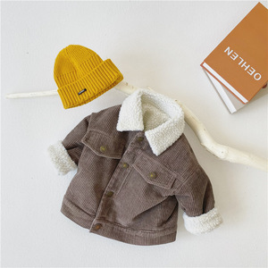 Enfant en bas âge bébé garçons vestes d'hiver enfants manteau chaud enfant Outwear bébé vêtements épaissi polaire velours côtelé veste enfant velours côtelé veste - Product Image 3